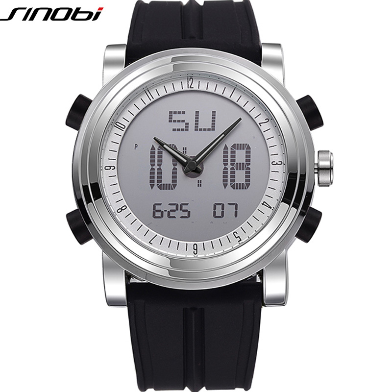 SINOBI Men's Sports Watches Waterproof Yellow Dial Man Full Steel  Chronograph Quartz Wrist Watch Montres De Sport with Gift Box | Wish